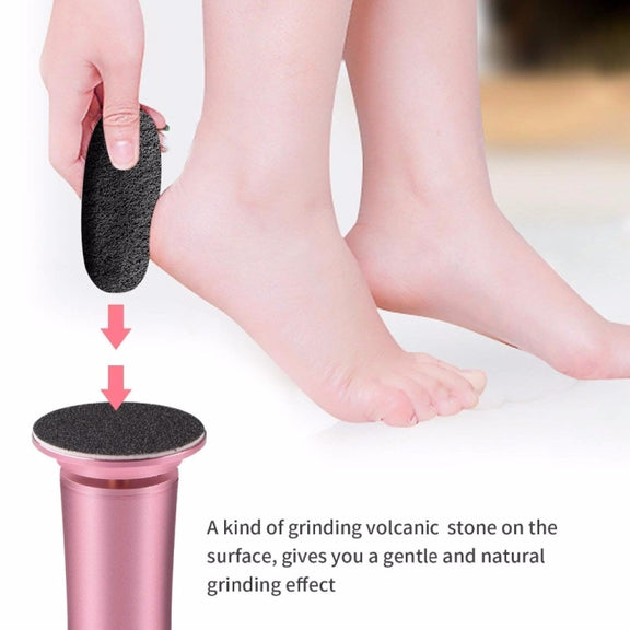 Electric Foot File Speed Adjustable Sandpaper Discs Callus Remover Pedicure Fast Remove Feet Hard Cracked Dry Dead Skin Tool, Plug Type:US plug(Black)