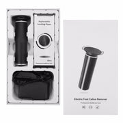 Electric Foot File Speed Adjustable Sandpaper Discs Callus Remover Pedicure Fast Remove Feet Hard Cracked Dry Dead Skin Tool, Plug Type:US plug(Black)