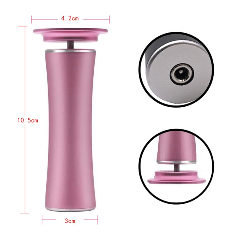 Electric Foot File Speed Adjustable Sandpaper Discs Callus Remover Pedicure Fast Remove Feet Hard Cracked Dry Dead Skin Tool, Plug Type:EU plug(Pink)