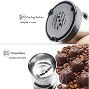 Multi-functional Coffee Grinder Stainless Electric Bean Grinder Herbal Medicine Grinding Machine, AU Plug