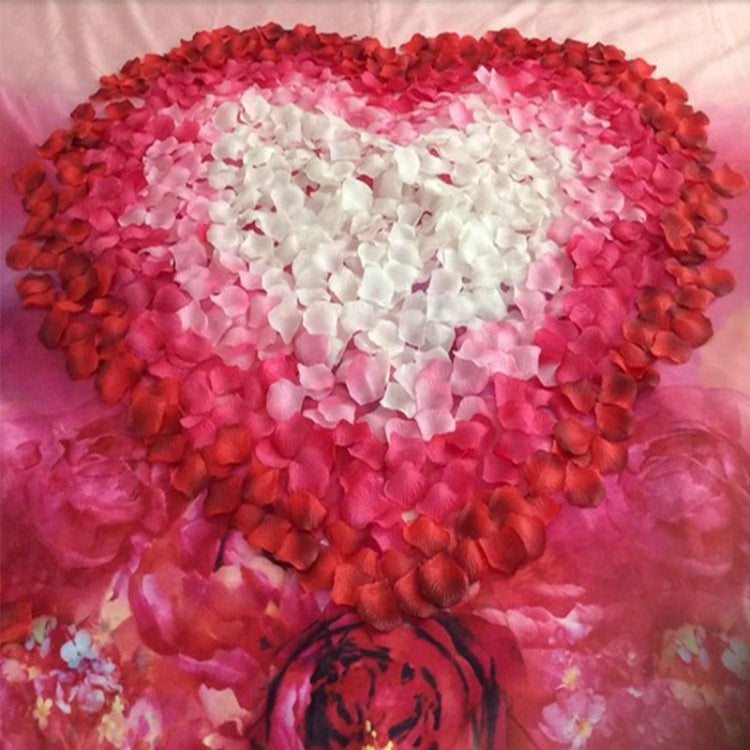 1000pcs / 10 Pack Artificial Wedding Rose Petals Flowers Wedding Decorations(Orange)