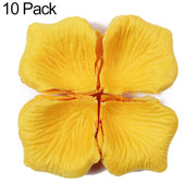 1000pcs / 10 Pack Artificial Wedding Rose Petals Flowers Wedding Decorations(Orange)