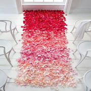 1000pcs / 10 Pack Artificial Wedding Rose Petals Flowers Wedding Decorations(Orange)