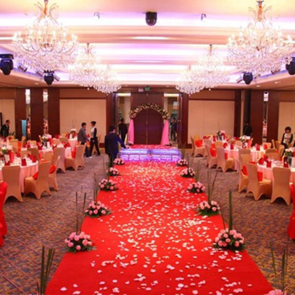 1000pcs / 10 Pack Artificial Wedding Rose Petals Flowers Wedding Decorations(White)