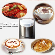 Stainless Steel 304 Dusting Powder Condiment Tank Fine Mesh Barrel Cocoa Powder Household Kitchen Tools