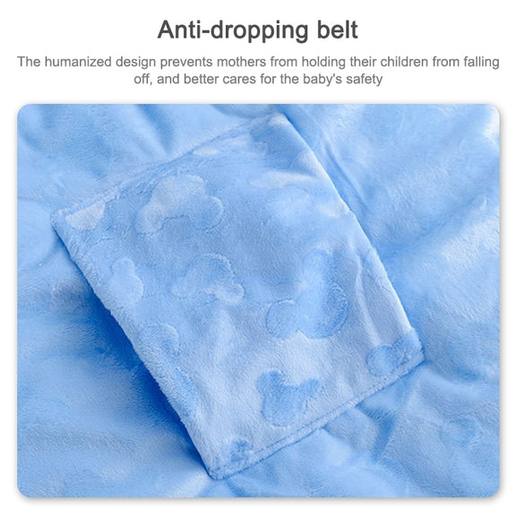 Autumn and Winter Models Thicken Baby Sleeping Bag Cartoon Embroidery Baby Stroller Accessories(Blue)