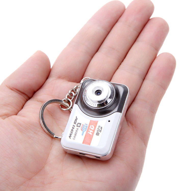X6 Portable Ultra Mini HD Kids Digital Camera DV Camcorder with Key Ring, Support TF Card(Glamour Gray)