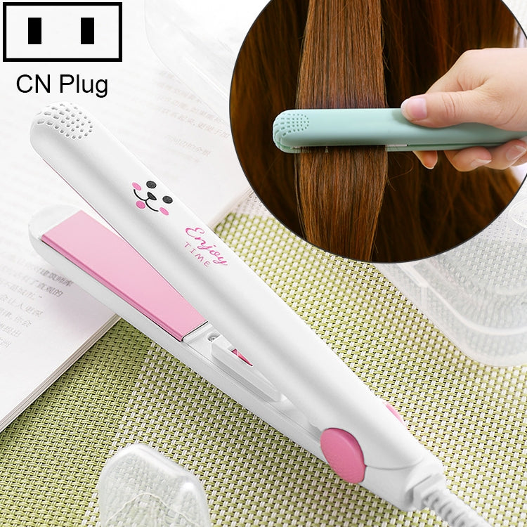 Mini Professional Hair Tools Smoothing Corrugated Travel Straightening Irons(White Rabbit)