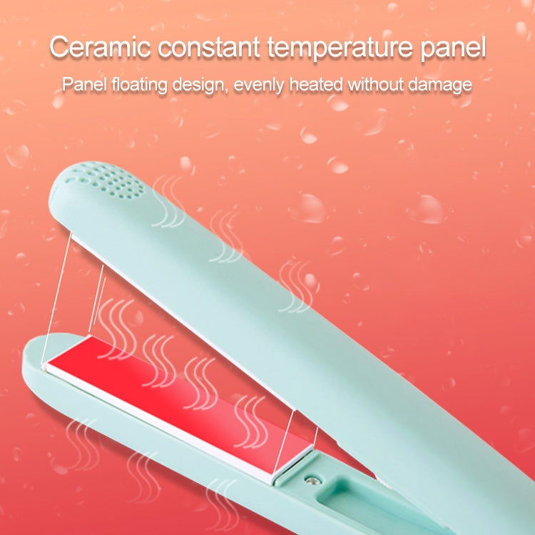 Mini Professional Hair Tools Smoothing Corrugated Travel Straightening Irons(Coffee Bear)