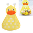 Baby Shower Bath Toys Storage Mesh Bag with Strong Suction Cups(Yellow) - Storage Bags by PMC TechLife | Online Shopping South Africa | PMC TechLife