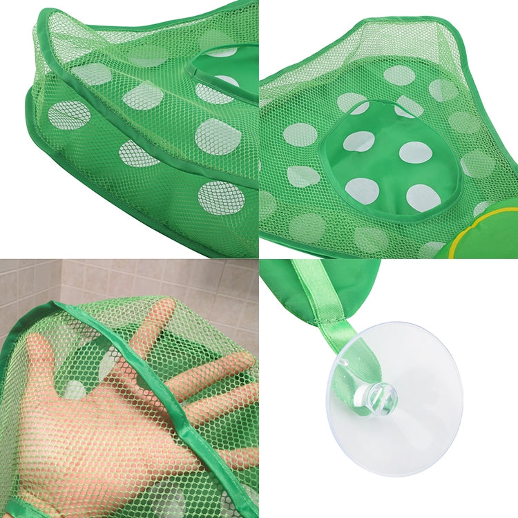 Baby Shower Bath Toys Storage Mesh Bag with Strong Suction Cups(Yellow)