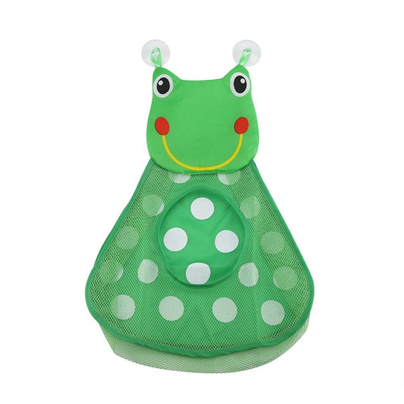 Baby Shower Bath Toys Storage Mesh Bag with Strong Suction Cups(Green)