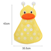 Baby Shower Bath Toys Storage Mesh Bag with Strong Suction Cups(Green)
