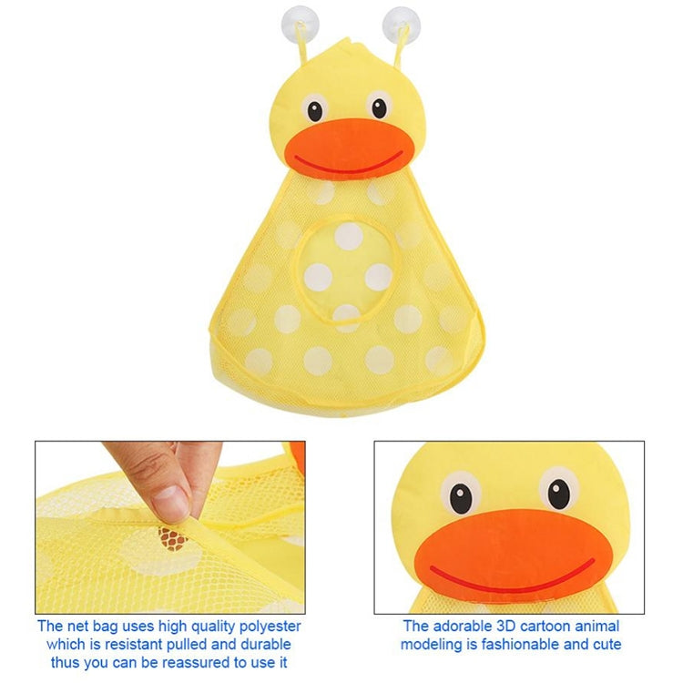 Baby Shower Bath Toys Storage Mesh Bag with Strong Suction Cups(Green)