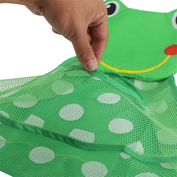 Baby Shower Bath Toys Storage Mesh Bag with Strong Suction Cups(Green)