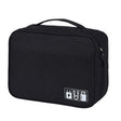 Digital Cable Bag Men Portable Travel Gadgets Pouch Power Cord Charger Headset Organizer(Black) - Storage Bags by PMC TechLife | Online Shopping South Africa | PMC TechLife