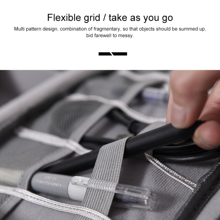 Digital Cable Bag Men Portable Travel Gadgets Pouch Power Cord Charger Headset Organizer(Black)
