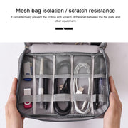 Digital Cable Bag Men Portable Travel Gadgets Pouch Power Cord Charger Headset Organizer(Black)