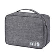 Digital Cable Bag Men Portable Travel Gadgets Pouch Power Cord Charger Headset Organizer(Gray) - Storage Bags by PMC TechLife | Online Shopping South Africa | PMC TechLife