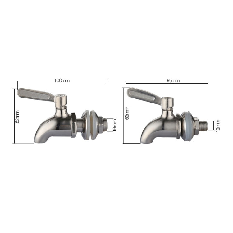 Drink Dispenser Beverage Wine Barrel Tap Spigot Stainless Steel Coffee Juice Faucet
