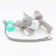 3 PCS Baby Pacifier Chain Leather Woven Anti-off Chain(Brown)