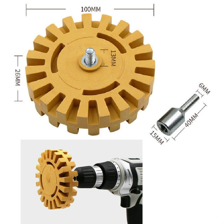 Pneumatic Rubber Removal Wheel Rubber Polishing Wheel Car Tire Polishing Wheel, Specification:26mm (Thick Section)