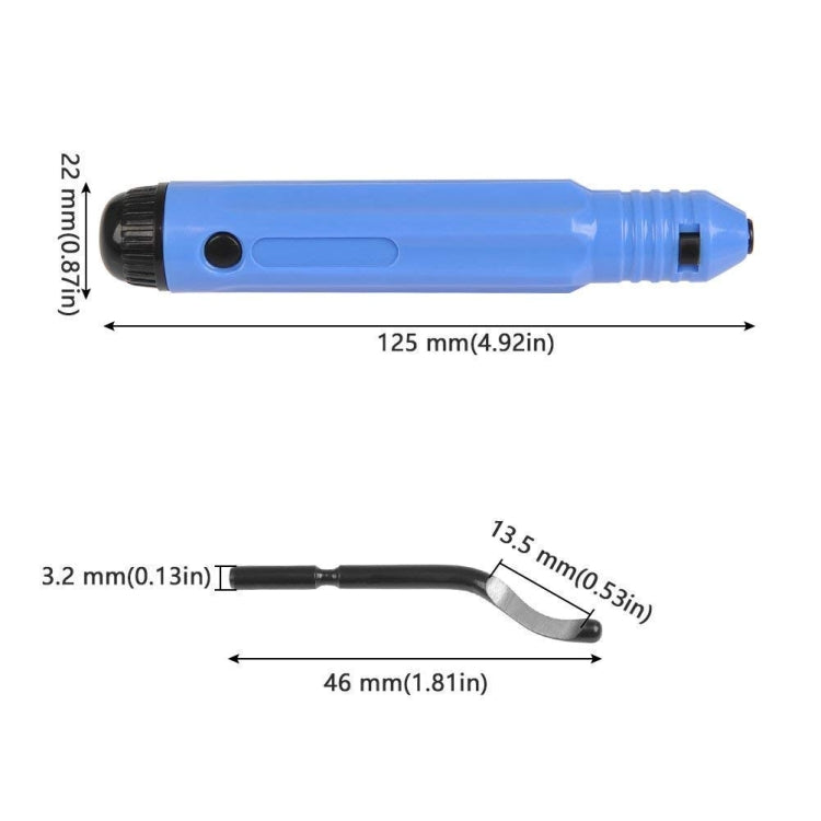 NB1100 Hand Deburr Trimming Knife Scraper, Style:Handle +10 Cutter Heads