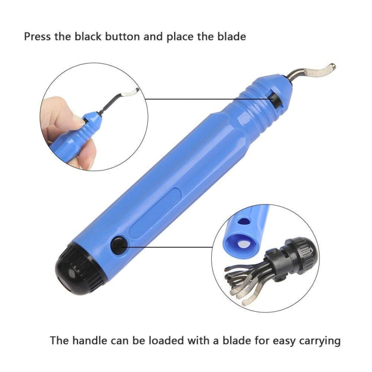 NB1100 Hand Deburr Trimming Knife Scraper, Style:Handle +10 Cutter Heads