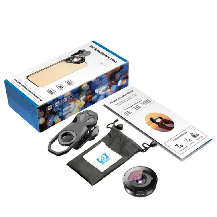 APEXEL APL-HB110 110 Degrees Wide Angle Professional HD External Mobile Phone Universal Lens