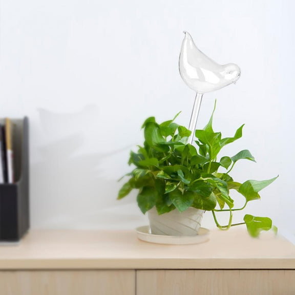 Bird Shape Flowers Plant Automatic Self Clear Glass Watering Device Watering Cans
