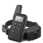 500m Dog Training Bark Stopper Remote Control Electric Shock Water-resistant Electronic Collar(Black)