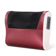 Cervical Spine Massage Pillow Neck Waist Back Multifunctional Electric Massage Cushion, Plug Type:UK Plug(Red White)