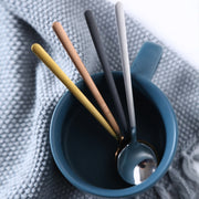 Mini Accessories Coffee Spoon Kitchen Dessertspoon Dining Round Shape Coffee  Stainless Steel Home, Size:17cm(Silver)