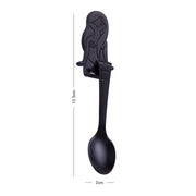 Creative Coffee Spoon Mermaid Shape Handle Spoons Flatware Drinking Tools, Color:Black