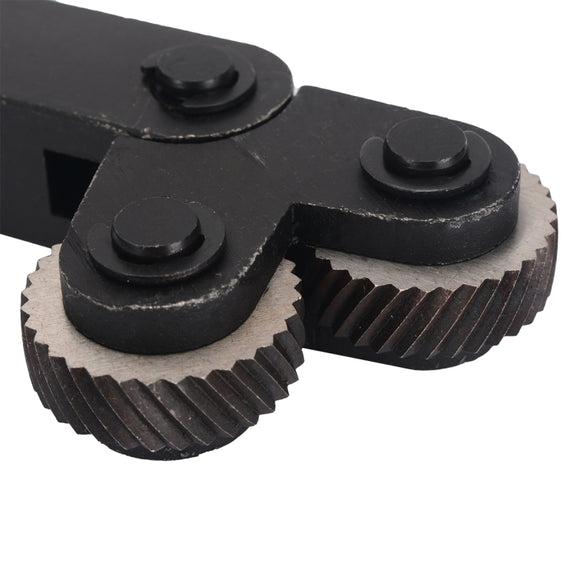 Hardened and Durable Steel Two-wheel Knurled Tool Kit, Style:1.5mm