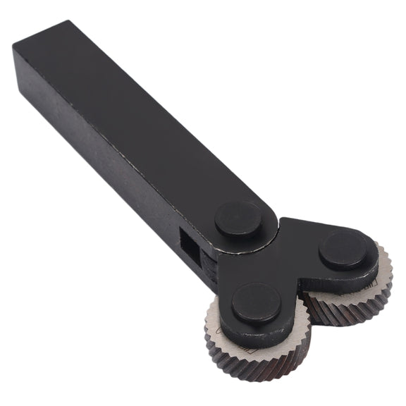 Hardened and Durable Steel Two-wheel Knurled Tool Kit, Style:2.0mm