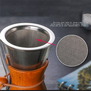Heat Resistant Glass Coffee Pot Convenient Hand Made Pot, Specification:600ml Coffee Pot with Strainer