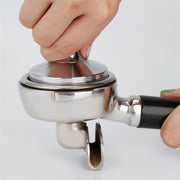 Stainless Steel Solid Wood Handle Integrated Coffee Powder, Specification:58mm, Color:Oak Handle