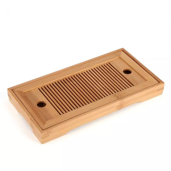 Bamboo Tea Trays Kung Fu Tea Accessories Tea Tray Table With Drain Rack(primary color)