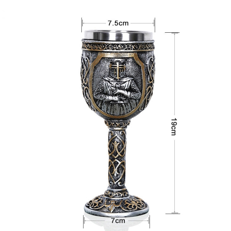 3D Viking Skull Coffee Beer Mug Skull Mug Beer Wine Drink Gift Stainless Steel Knight Decorative Cup for Men Goblet