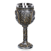 3D Viking Skull Coffee Beer Mug Skull Mug Beer Wine Drink Gift Stainless Steel Knight Decorative Cup for Men Goblet