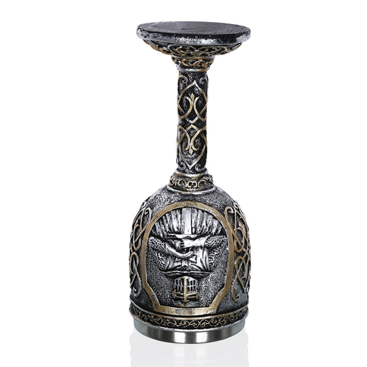 3D Viking Skull Coffee Beer Mug Skull Mug Beer Wine Drink Gift Stainless Steel Knight Decorative Cup for Men Goblet