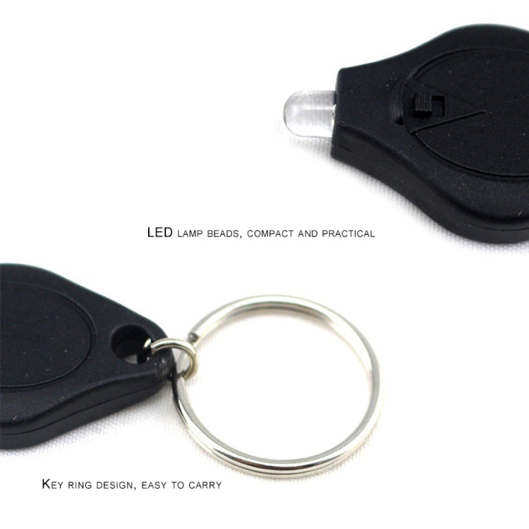 2 PCS Mini Pocket Keychain Flashlight Micro LED Squeeze Light Outdoor Camping Ultra Bright Emergency Key Ring Light Torch Lamp(Purple)