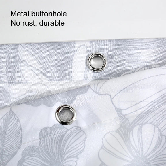 Butterfly Water-resistant Polyester Shower Washable Bathroom Curtains, Size:120x180cm