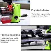 Multifunction Home Manual Juicer Apple Orange Wheatgrass Portable DIY Juicer(Red)