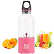 500ml Mini Portable Electric Juicer Cup USB Rechargeable Juicer Blender Maker Shaker Squeezers Fruit Orange Juice Extractor(Pink) - free shipping - PMC TechLife - Order now!