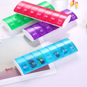 Portable Seven-part Mini Storage Pill Box(Purple)