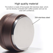 Macaron Stainless Steel Coffee Powder Flat Powder Filling Device, Specification:Three Pulp(Black)