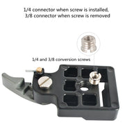 BEXIN Tripod Head Quick Release Plate Holder For Manfrotto 200PL-14(Grey)