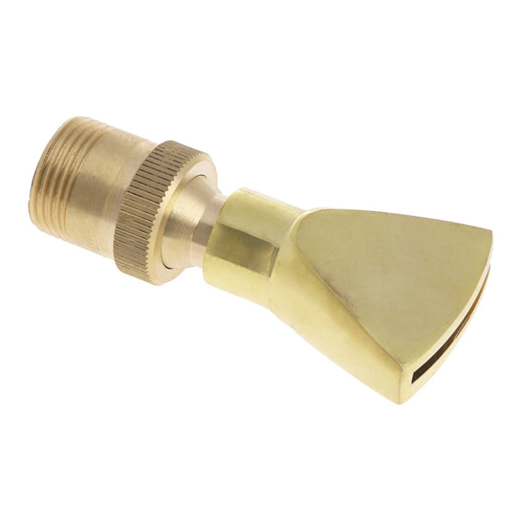 Water View Rockery Fountain All Copper Stainless Steel Adjustable Universal Fan-shaped Flat Nozzle, Size: 6 Point(Brass)